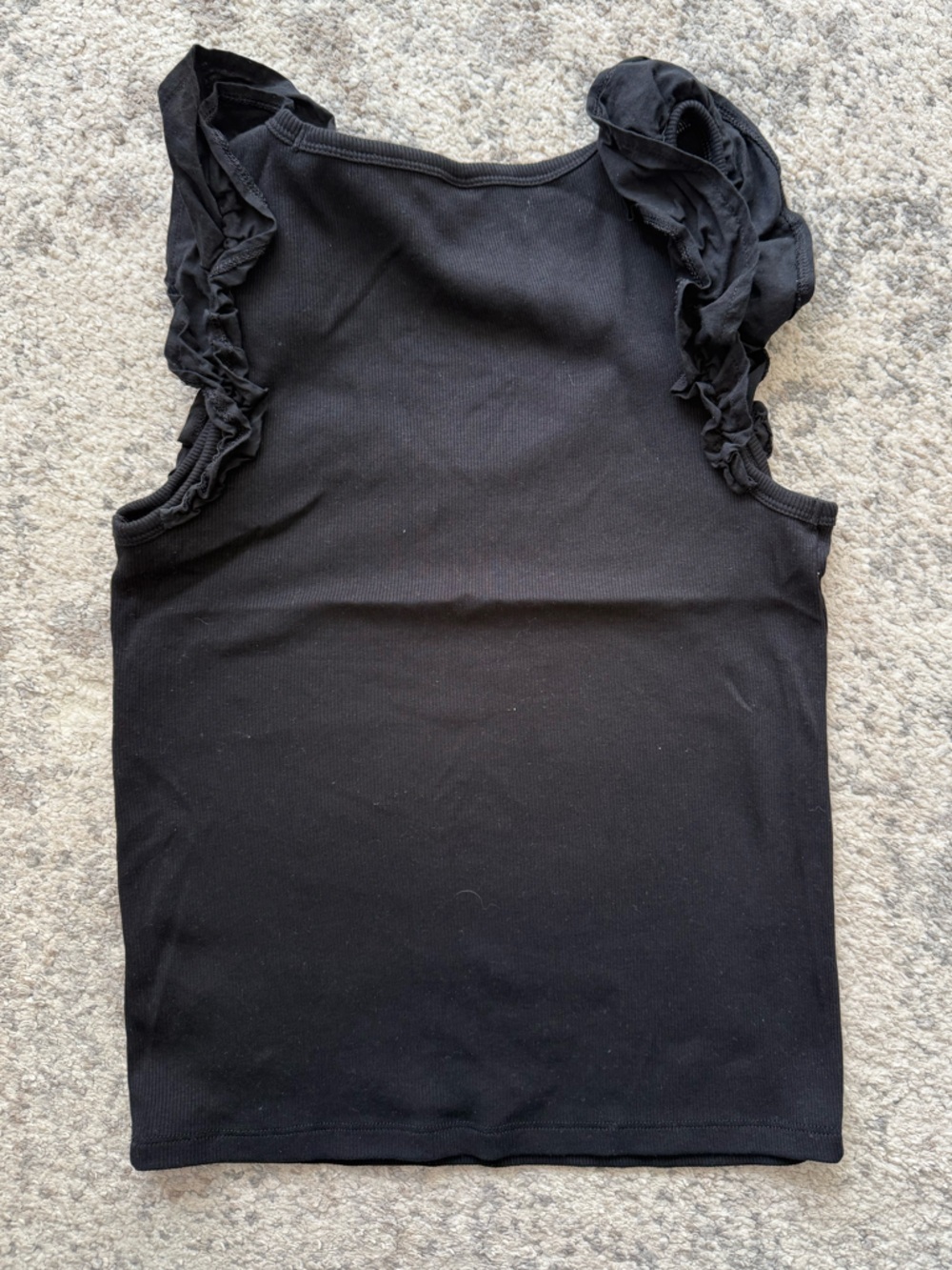 Old Navy Ruffle Ribbed Tank Medium - Picture 2 of 7